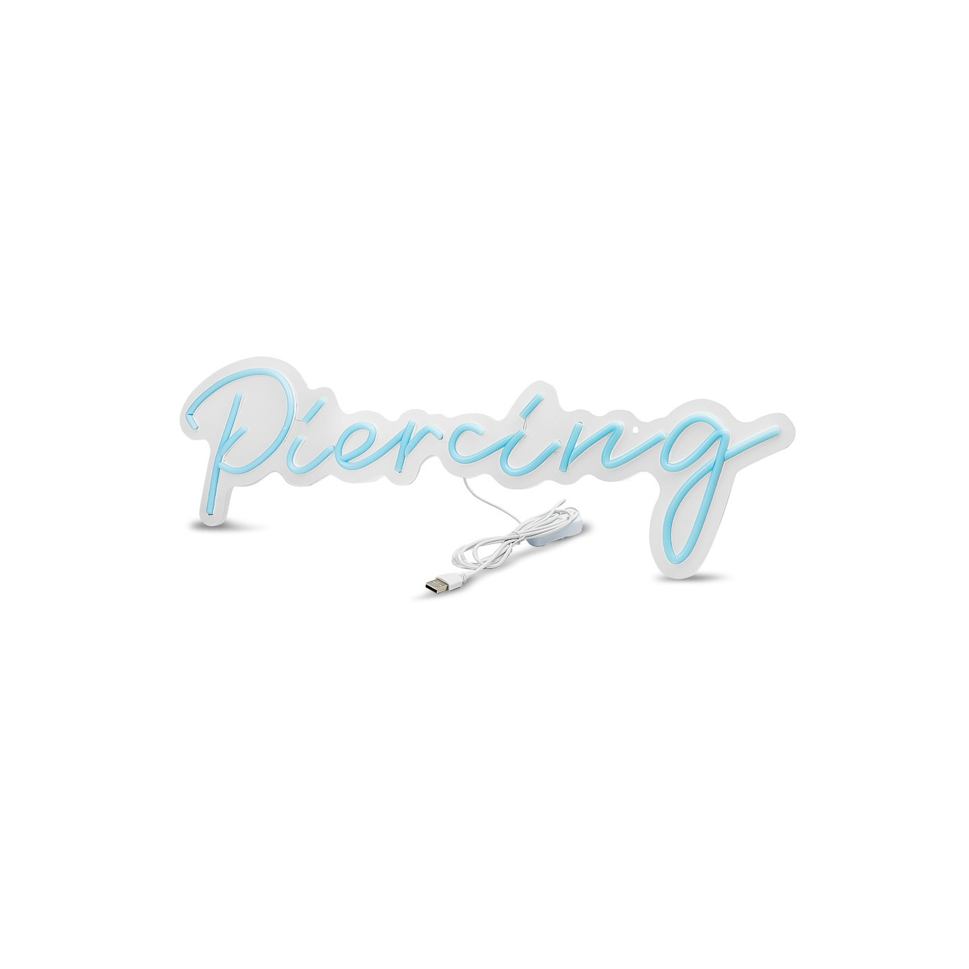 Neon Sign Piercing Blue