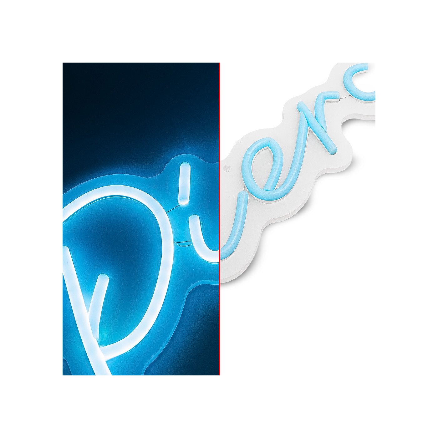 Neon Sign Piercing Blue