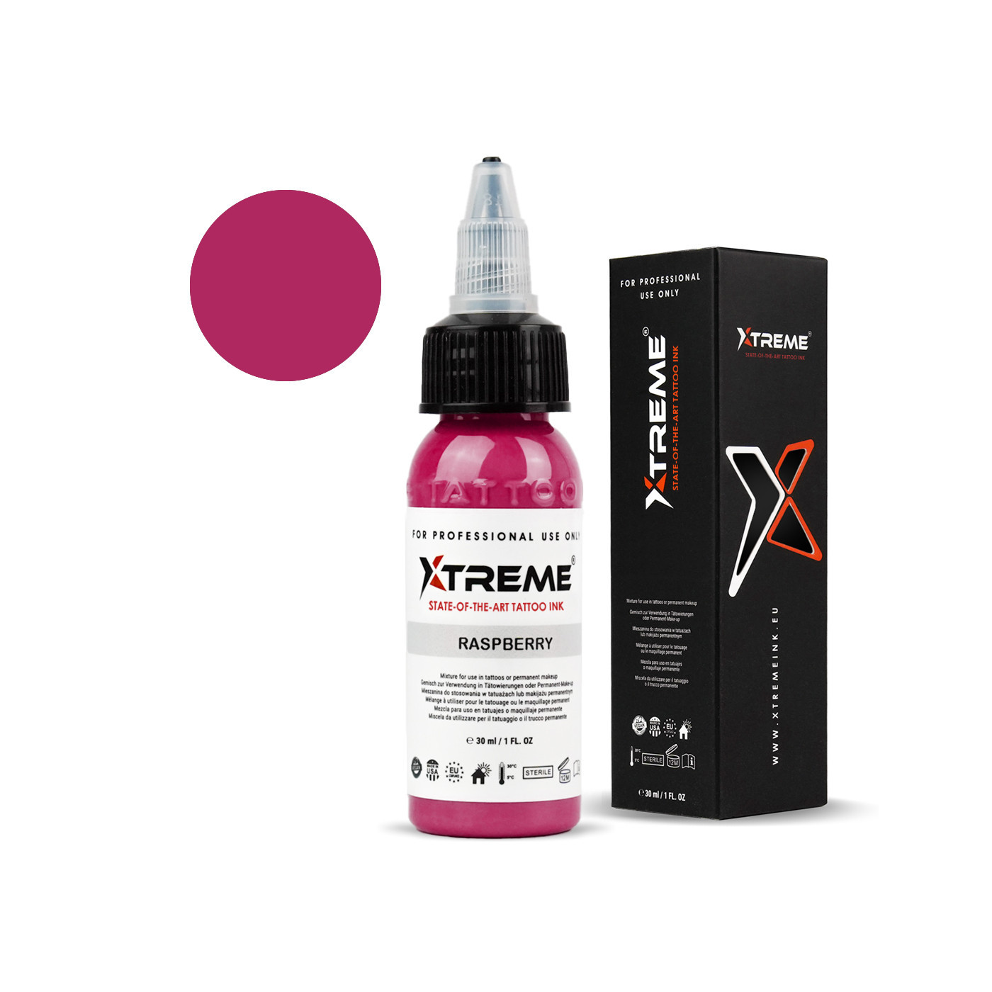 Xtreme Ink - Raspberry - 30ml (Reach Compliant) Xtreme Ink - Raspberry - 30ml (Reach Compliant)