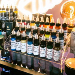 Inks display with 3 shelves...