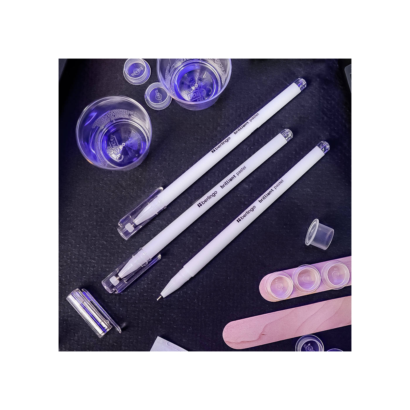 Gel Pen Berlingo Brilliant Pastel - white Gel Pen Berlingo Brilliant Pastel - white