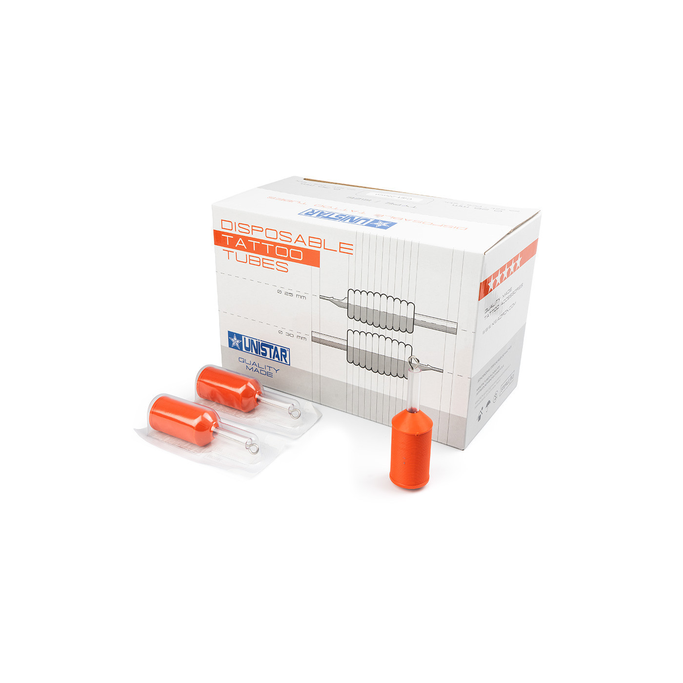 Unistar Cartridge Tubes Φ 25mm - Box Unistar Cartridge Tubes Φ 25mm - Box