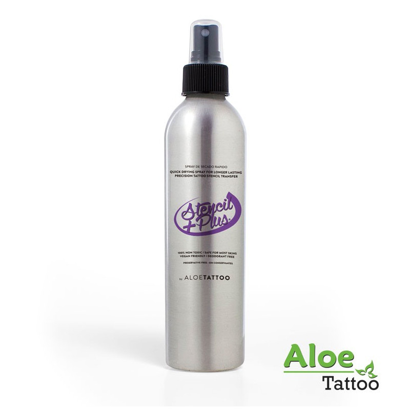Aloe Tattoo - Stencil transfer plus spray - 100ml