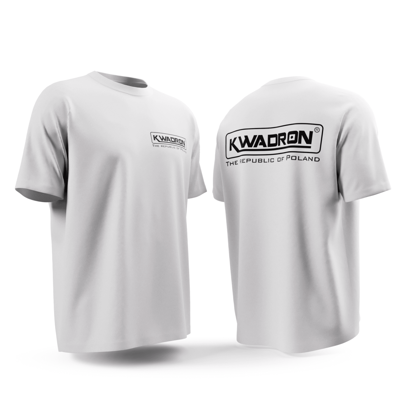 T-Shirt KWADRON UNISEX White T-Shirt KWADRON UNISEX White