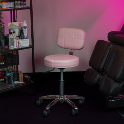 Rotary stool with backrest...