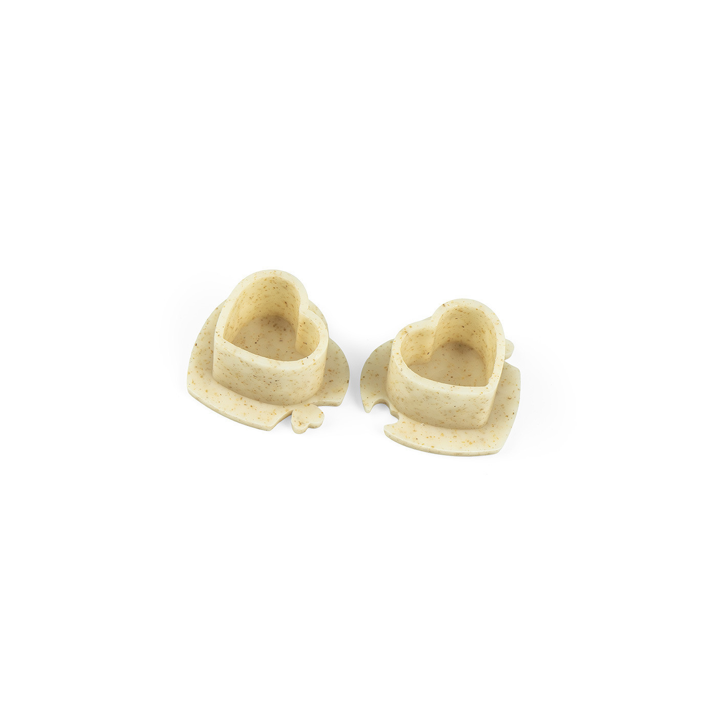 Biodegradable heart-shaped ink cups 200 pcs – 13 mm Biodegradable heart-shaped ink cups 200 pcs – 13 mm