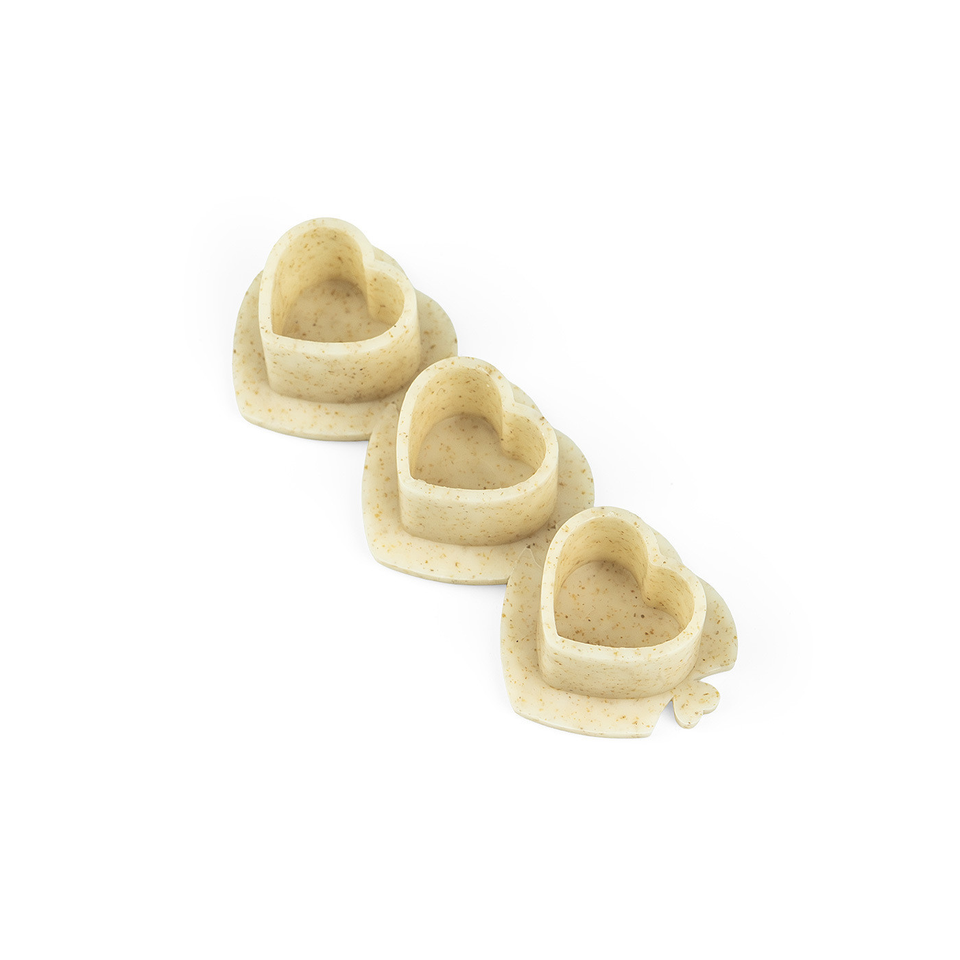 Biodegradable heart-shaped ink cups 200 pcs – 13 mm Biodegradable heart-shaped ink cups 200 pcs – 13 mm