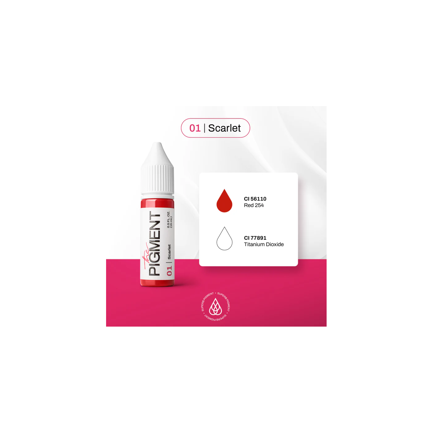 The Pigment - 01 Scarlet – 15ml The Pigment - 01 Scarlet – 15ml