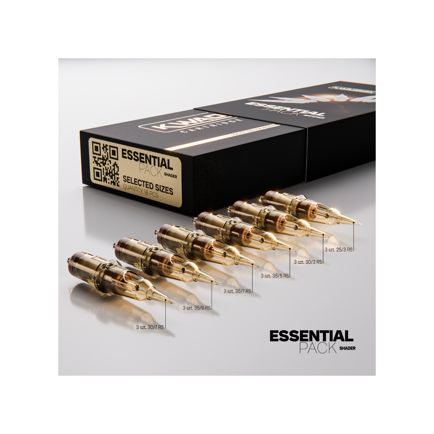 Kwadron Cartridge System Shader Essential Pack 18 pcs.