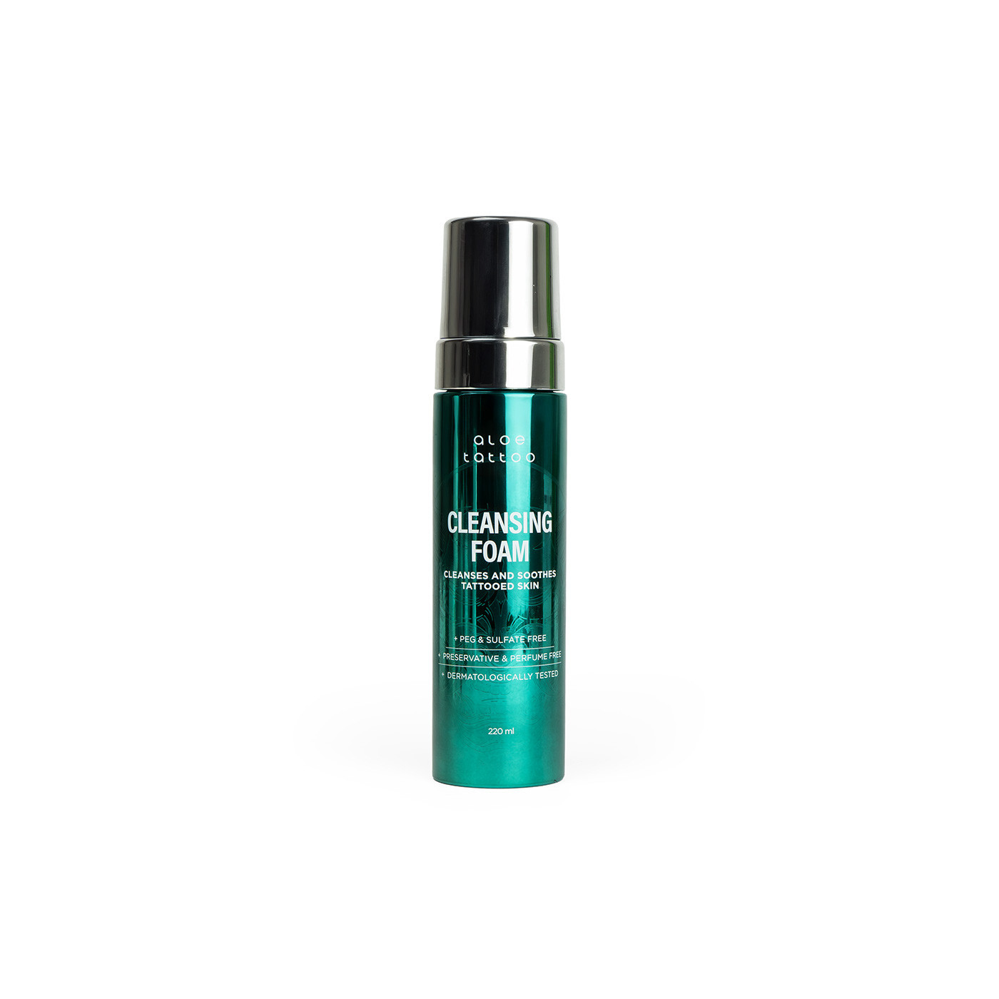 AloeTattoo Pianka czyszcząca 220 ml AloeTattoo Pianka czyszcząca 220 ml