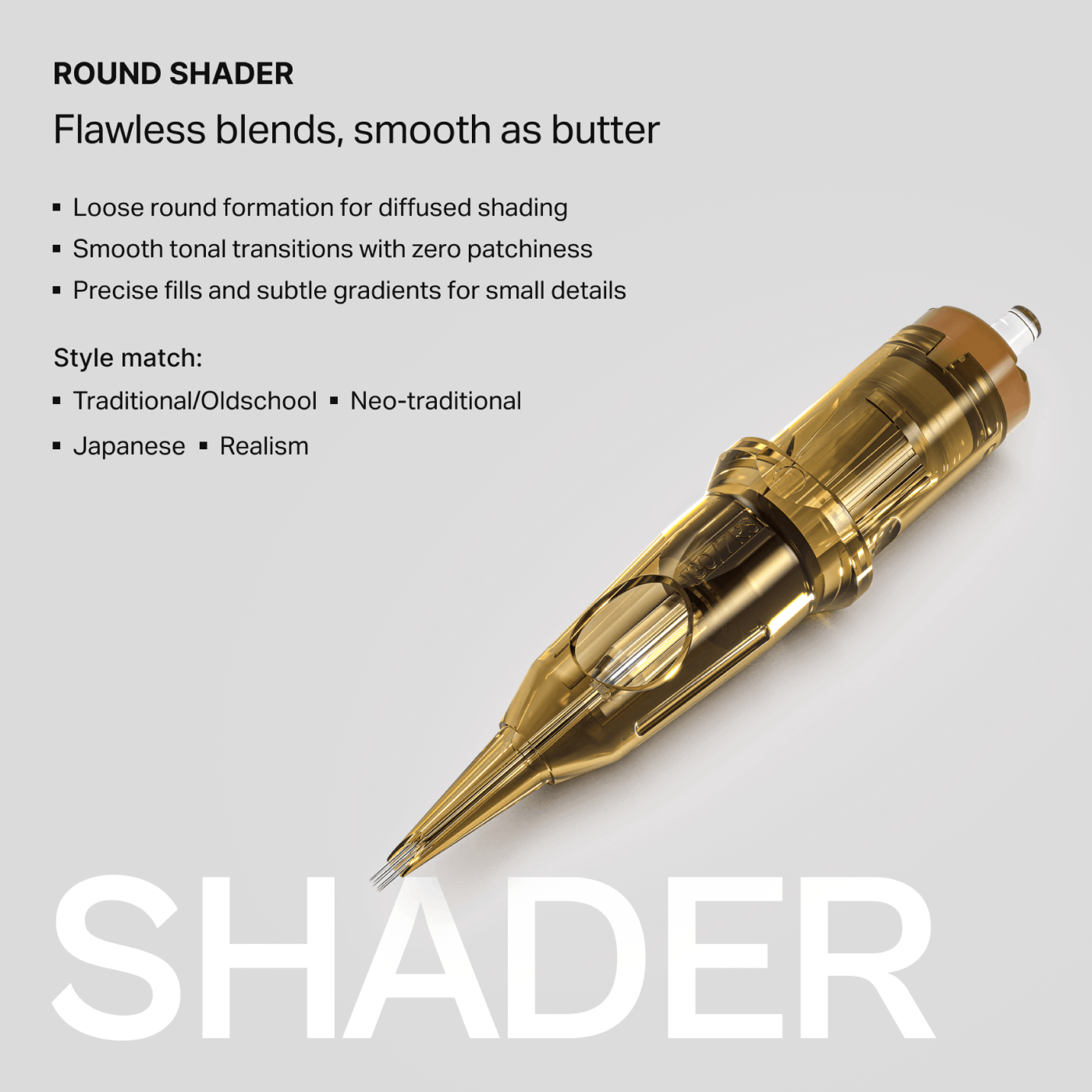 KWADRON Cartridge System 35/4RSMT - Round Shader - Medium Taper - Box KWADRON Cartridge System 35/4RSMT - Round Shader - Medium Taper - Box