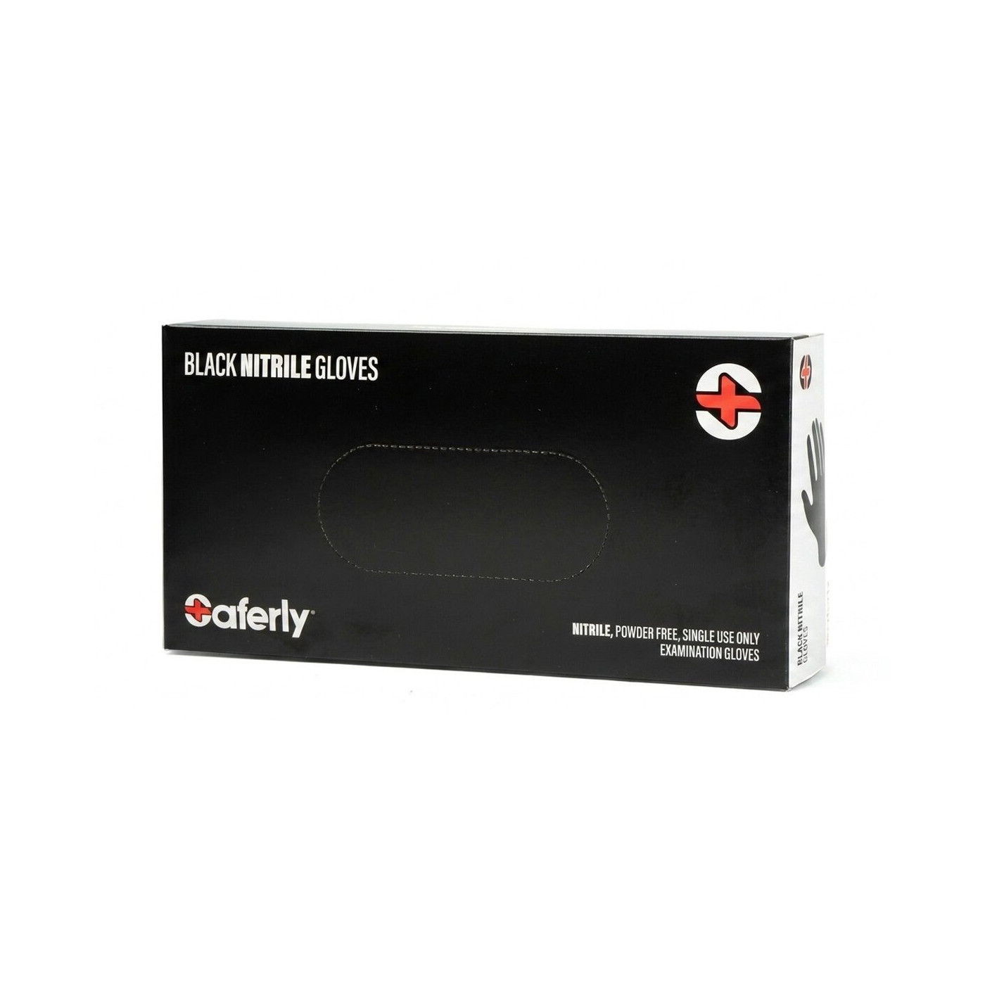 Nitryle Saferly Black Gloves - 100 pcs. Nitryle Saferly Black Gloves - 100 pcs.