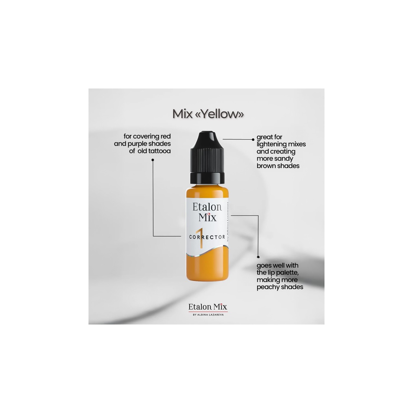 Etalon Mix 01 CORRECTOR YELLOW 15ml Etalon Mix 01 CORRECTOR YELLOW 15ml