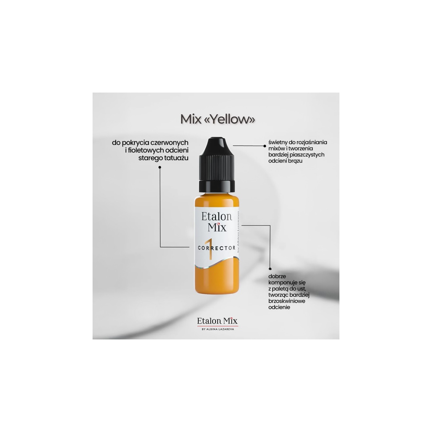Etalon Mix 01 CORRECTOR YELLOW 15ml Etalon Mix 01 CORRECTOR YELLOW 15ml