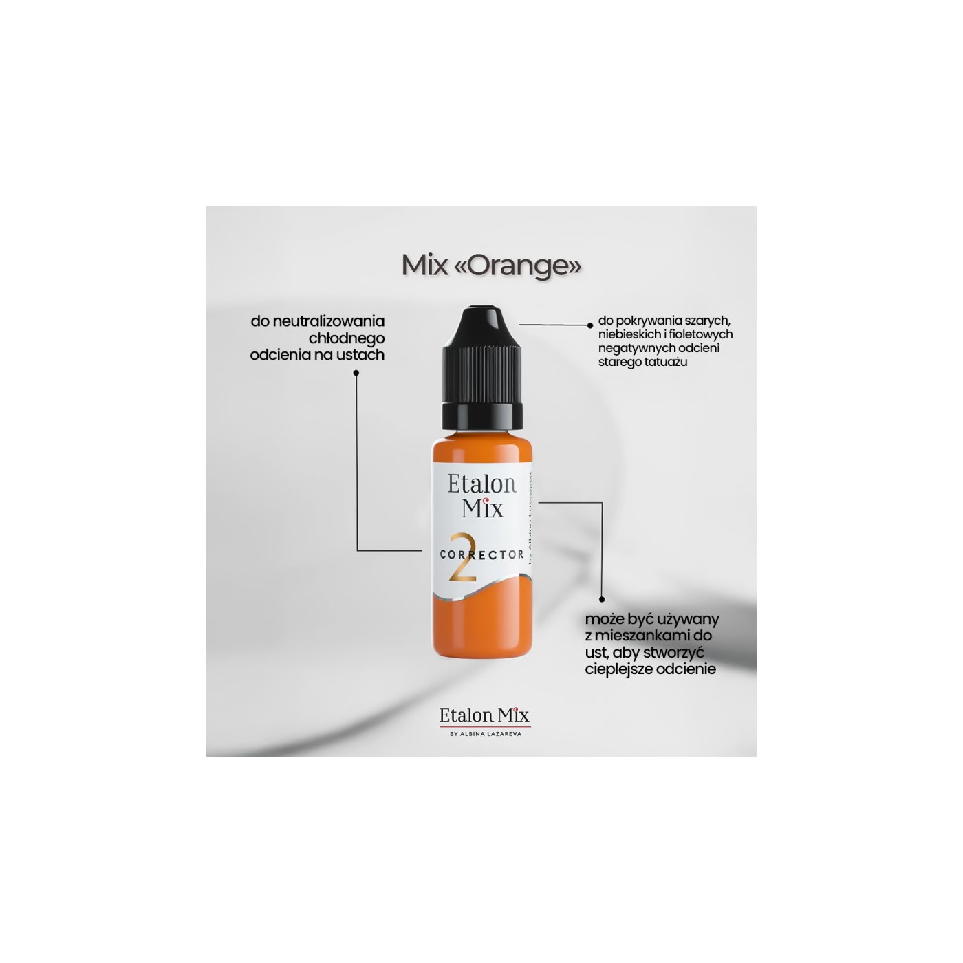 Etalon Mix 02 CORRECTOR ORANGE 15ml Etalon Mix 02 CORRECTOR ORANGE 15ml