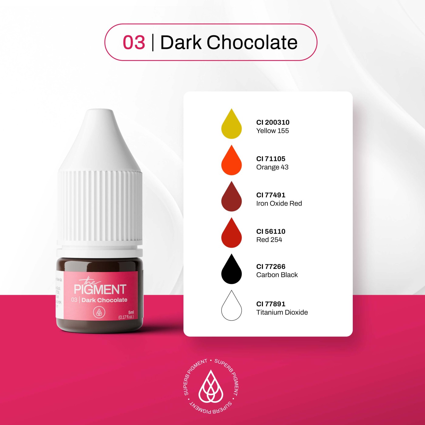 The Pigment - 03 Dark Chocolate - 5ml The Pigment - 03 Dark Chocolate - 5ml