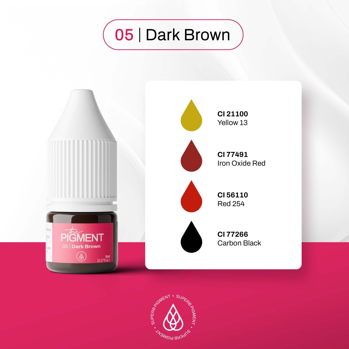 The Pigment - 05 Dark Brown - 5ml The Pigment - 05 Dark Brown - 5ml