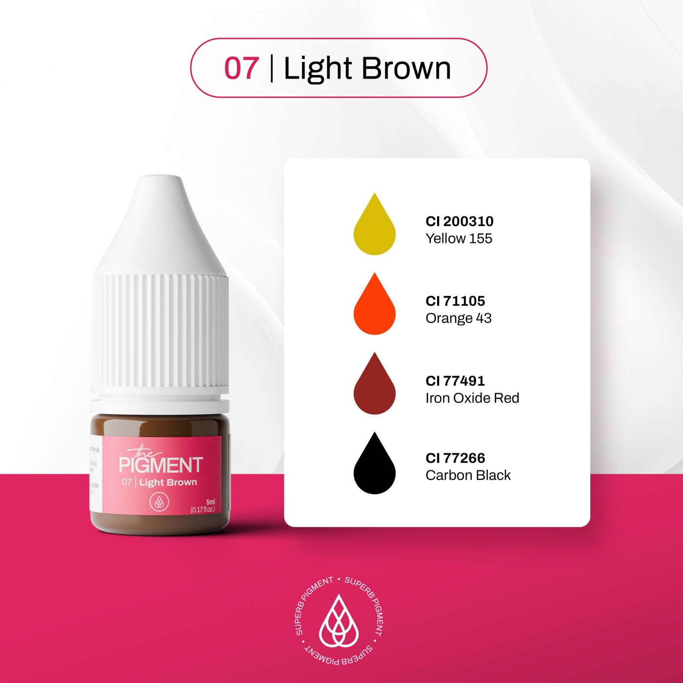 The Pigment - 07 Light Brown - 5ml The Pigment - 07 Light Brown - 5ml