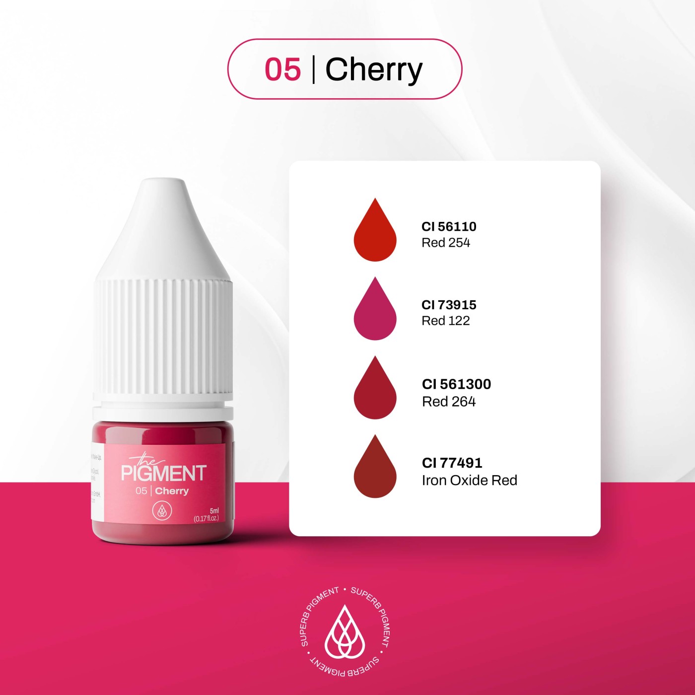 The Pigment - 05 Cherry - 5ml The Pigment - 05 Cherry - 5ml