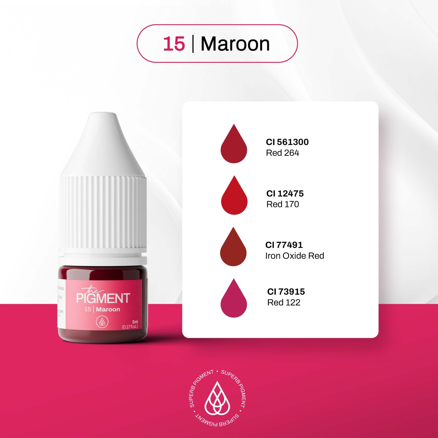 The Pigment - 15 Maroon - 5ml