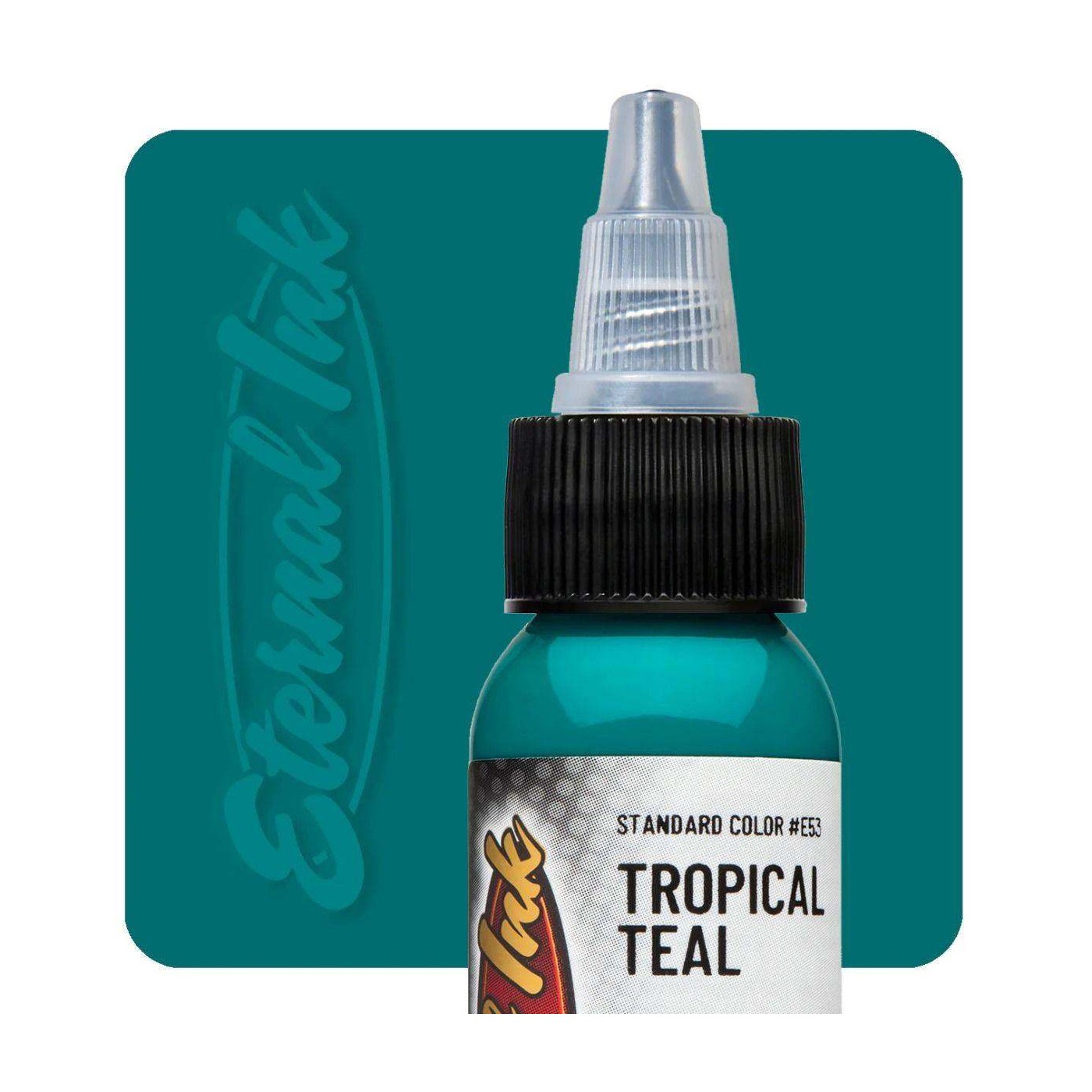 Eternal Ink Tropical Teal 30 ml - farba do ćwiczeń Eternal Ink Tropical Teal 30 ml - farba do ćwiczeń