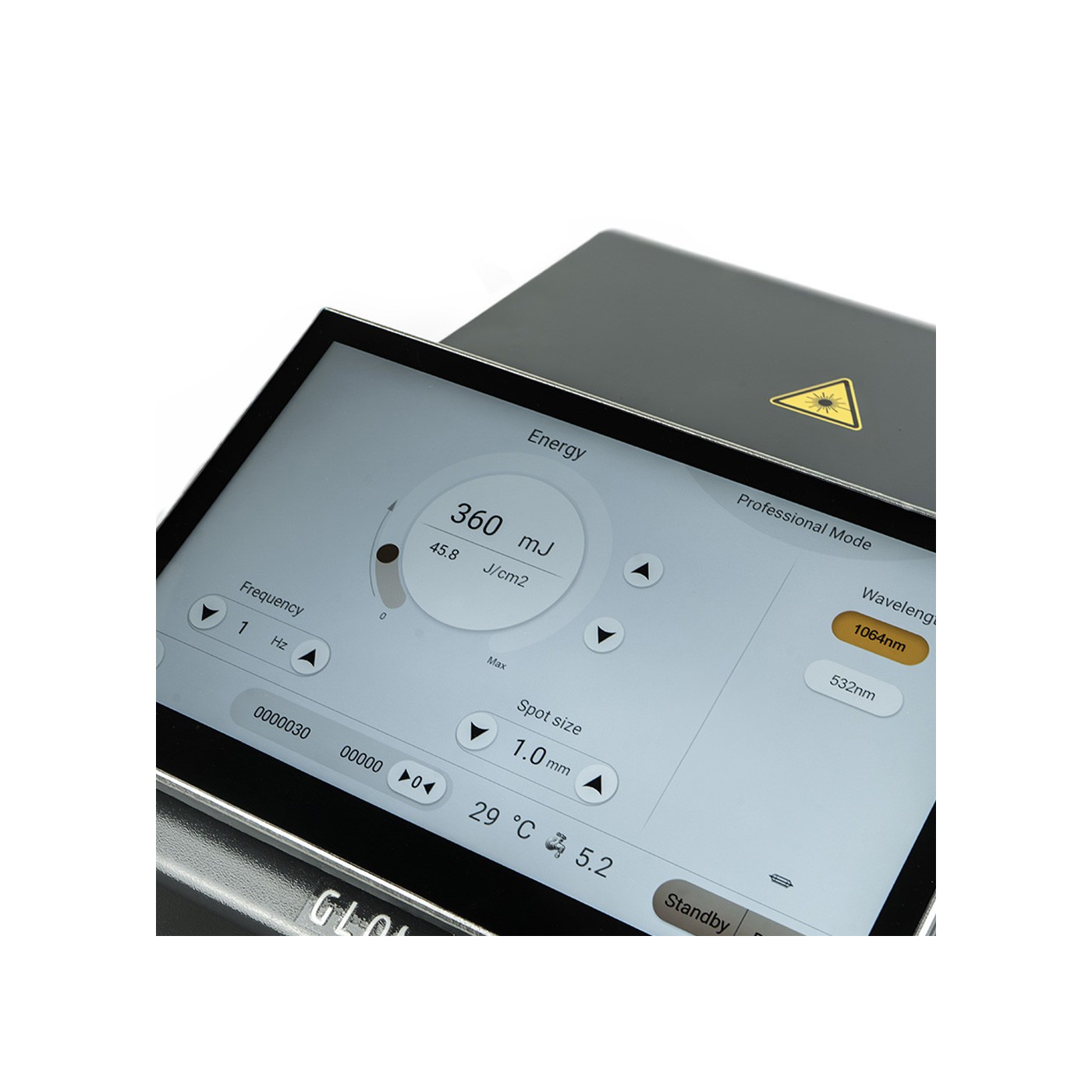Laser System GLOVCON® MED Portable Q-Switch Nd YAG LCD Laser System GLOVCON® MED Portable Q-Switch Nd YAG LCD