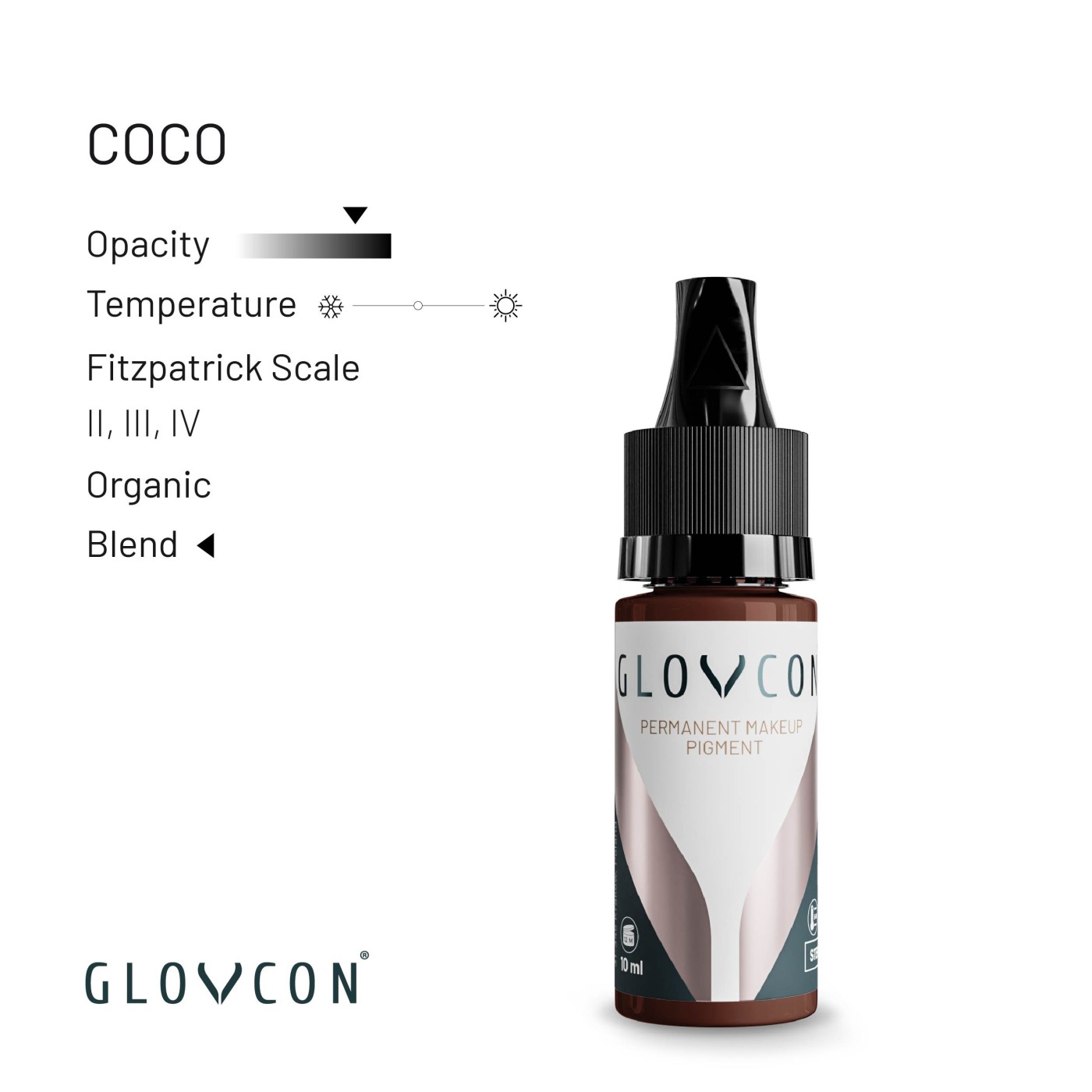 GLOVCON PMU Pigments - Coco 10 ml GLOVCON PMU Pigments - Coco 10 ml