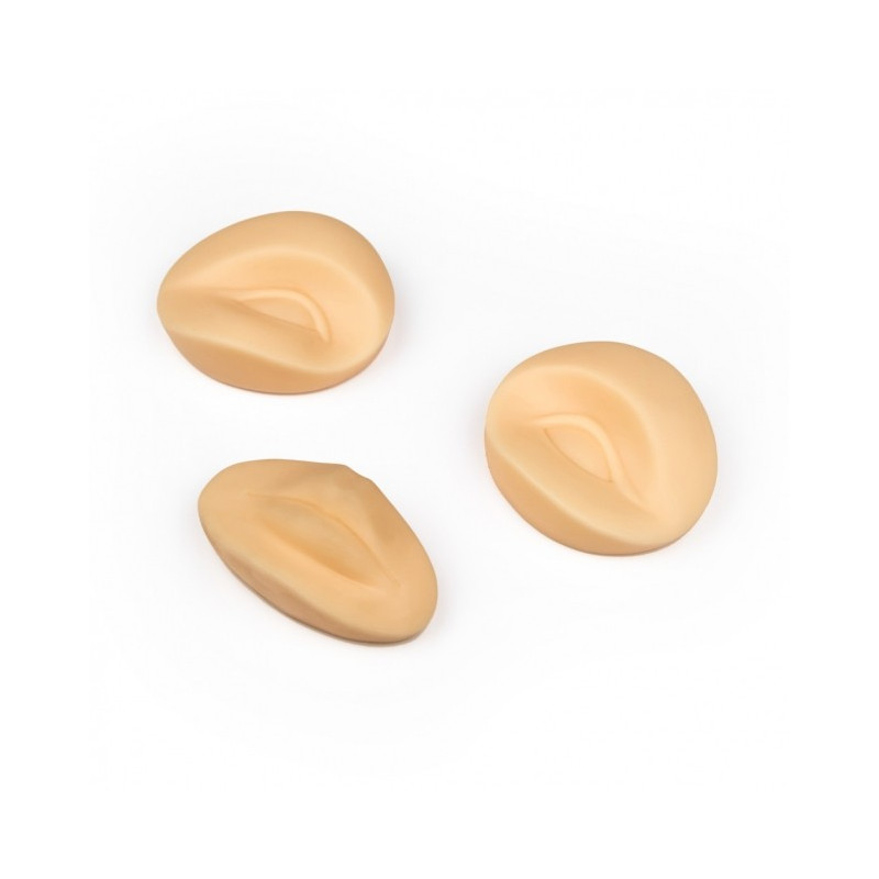 Głowa plastikowa - silikonowe BRWI(OKO) & USTA