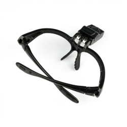 Okulary ochronne ze szkłem powiększającym i lampką LED