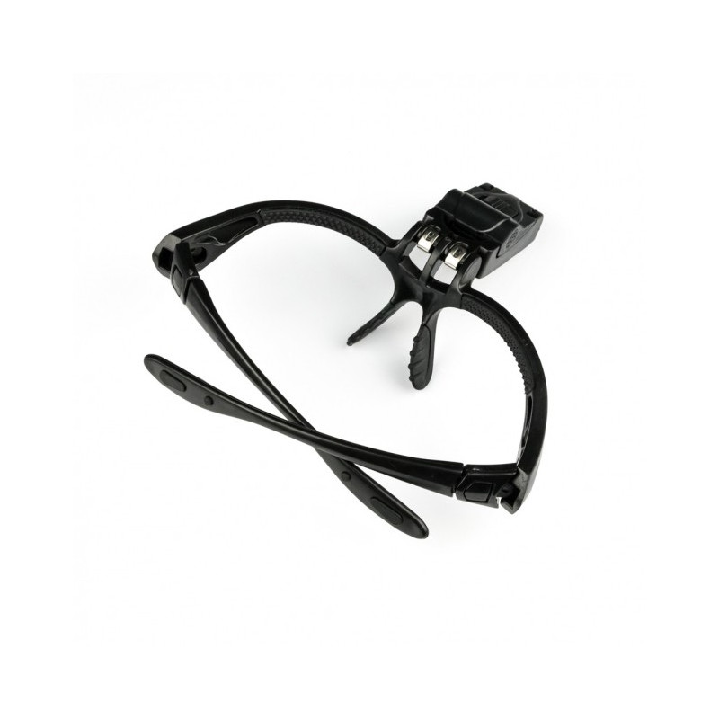 Okulary ochronne ze szkłem powiększającym i lampką LED