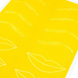 Skóra do ćwiczeń - BRWI & USTA (Yellow)