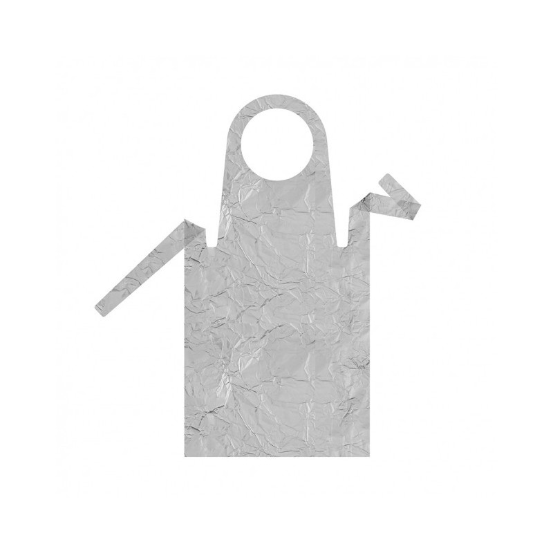 Fartuch ochronny foliowy TRANSPARENT BLACK /100pcs/ BOX