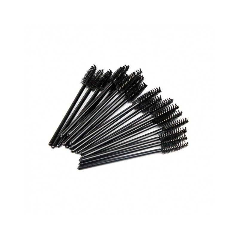 Jednorazowe szczoteczki do rzęs czarne /100szt/