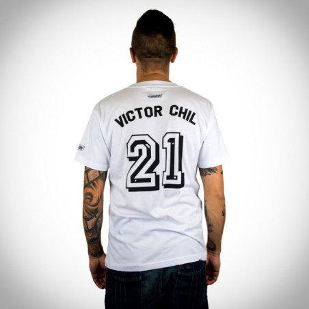 T-shirt VICTOR CHILL - Round Neck White