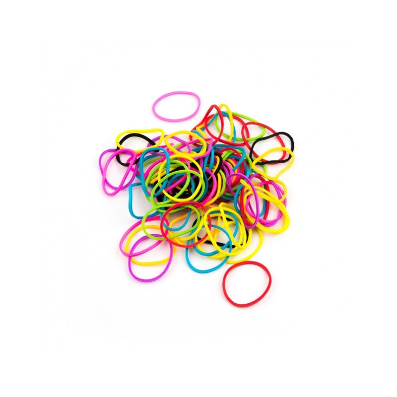 Gumki przytrzymujące drut /200szt/ RAINBOW COLORS