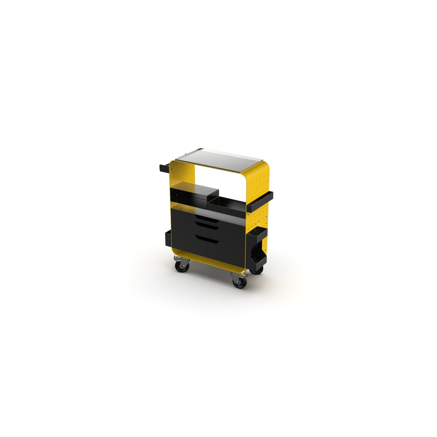 Impala - Work Terminal - Mobilna stacja robocza - modułowa - Yellow Impala - Work Terminal - Mobilna stacja robocza - modułowa - Yellow