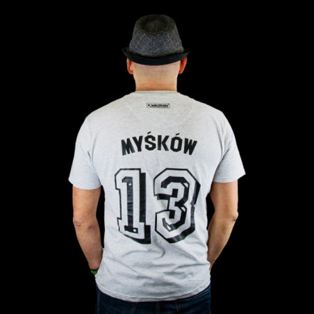 T-shirt MYSKOW - ROUND Neck Grey