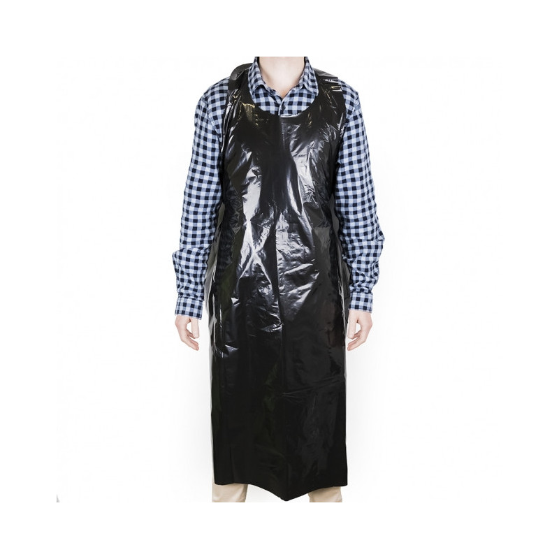 Foliowy fartuch ochronny BLACK - Super mocny /50szt/