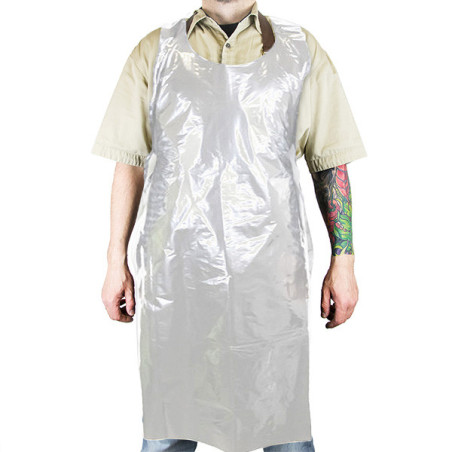 Foil protective apron WHITE - Super strong /50pcs/