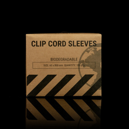 Biodegradable Clip Cord Sleeves 6 x 80cm - 100pcs