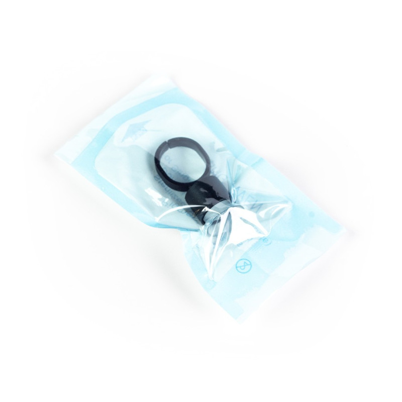 Ink cups with sponge - ring - sterile 10mm/100pcs Black