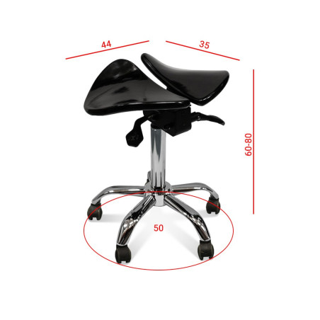 TIDE PRO - Rotary stool Premium Black