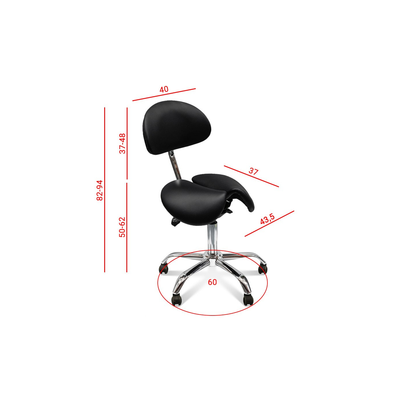 ALLOT BACK PRO - Rotary stool with support ALLOT BACK PRO - Rotary stool with support