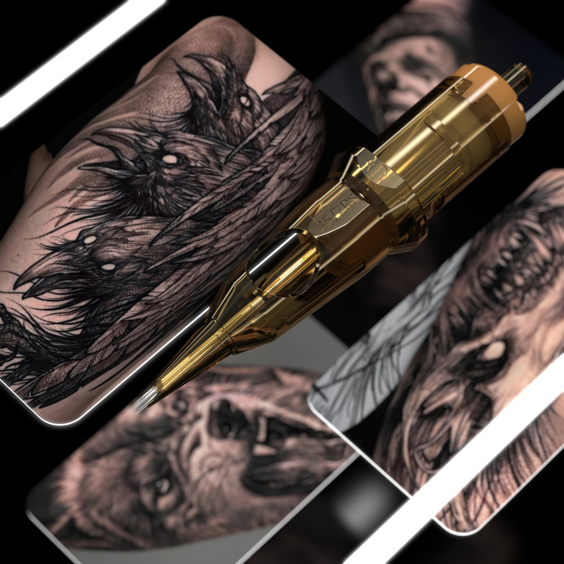 Rozmiary igieł w cartridgach Kwadron Round Shader
